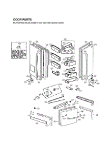 Door Parts parts for Lg Bottom-Mount Refrigerator LFX31925SB/05 from AppliancePartsPros.com