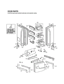 Door Parts parts for Lg Bottom-Mount Refrigerator LFX31925SB/06 from AppliancePartsPros.com