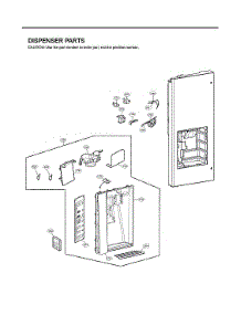Dispenser Parts parts for Lg Bottom-Mount Refrigerator LFX31935ST/03 from AppliancePartsPros.com