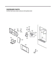 Dispenser Parts parts for Lg Bottom-Mount Refrigerator LFX31995ST/00 from AppliancePartsPros.com