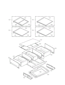 Refrigerator Compartment Parts parts for Lg Bottom-Mount Refrigerator LFX32945ST/00 from AppliancePartsPros.com