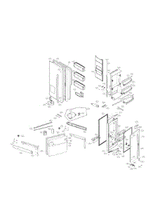 Door Parts parts for Lg Bottom-Mount Refrigerator LFX32945ST/00 from AppliancePartsPros.com