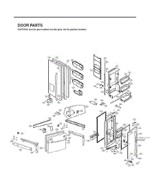 Door Parts parts for Lg Bottom-Mount Refrigerator LFX32945ST/01 from AppliancePartsPros.com