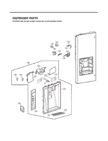 Dispenser Parts parts for Lg Bottom-Mount Refrigerator LFX32945ST/01 from AppliancePartsPros.com