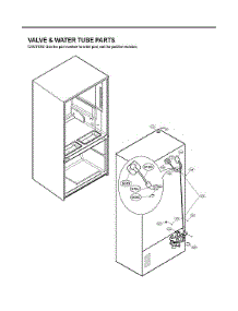 Valve & Water Tube Parts parts for Lg Bottom-Mount Refrigerator LFX32945ST/01 from AppliancePartsPros.com
