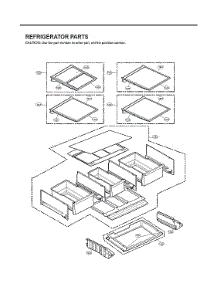 Refrigerator Parts parts for Lg Bottom-Mount Refrigerator LFX32945ST/02 from AppliancePartsPros.com