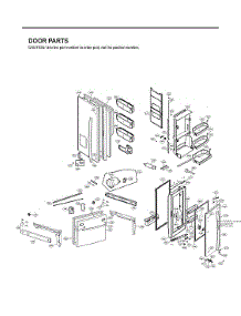 Door Parts parts for Lg Bottom-Mount Refrigerator LFX32945ST/02 from AppliancePartsPros.com