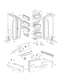 Door Parts parts for Lg Bottom-Mount Refrigerator LFX33975ST/00 from AppliancePartsPros.com