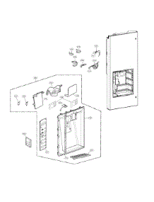 Dispenser Parts parts for Lg Bottom-Mount Refrigerator LFX33975ST/00 from AppliancePartsPros.com