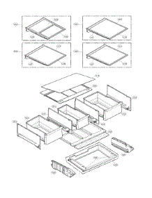 Refrigerator Parts parts for Lg Bottom-Mount Refrigerator LFX33975ST/04 from AppliancePartsPros.com