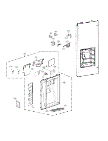 Dispenser Parts parts for Lg Bottom-Mount Refrigerator LFX33975ST/04 from AppliancePartsPros.com