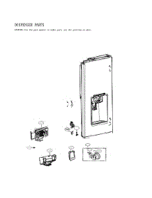 Dispenser Parts parts for Lg Bottom-Mount Refrigerator LFXC22526D/01 from AppliancePartsPros.com