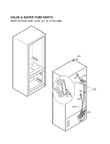 Valve & Water Tube Parts parts for Lg Bottom-Mount Refrigerator LFXC22526D/01 from AppliancePartsPros.com