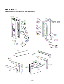 Door Parts parts for Lg Bottom-Mount Refrigerator LFXC22526D/04 from AppliancePartsPros.com