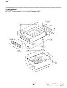 Freezer Parts parts for Lg Bottom-Mount Refrigerator LFXC22526D/10 from AppliancePartsPros.com
