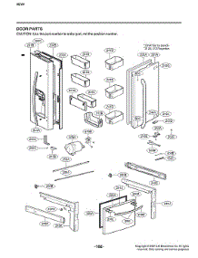 Door Parts parts for Lg Bottom-Mount Refrigerator LFXC22526D/10 from AppliancePartsPros.com
