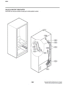 Valve & Water Tube Parts parts for Lg Bottom-Mount Refrigerator LFXC22526D/10 from AppliancePartsPros.com