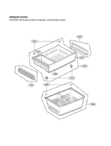 Freezer Parts parts for Lg Bottom-Mount Refrigerator LFXC22526S/04 from AppliancePartsPros.com