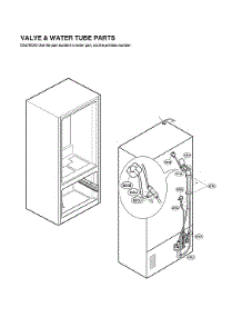 Valve & Water Tube Parts parts for Lg Bottom-Mount Refrigerator LFXC22596D/01 from AppliancePartsPros.com