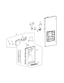 Dispenser Parts parts for Lg Bottom-Mount Refrigerator LFXC24726D/01 from AppliancePartsPros.com