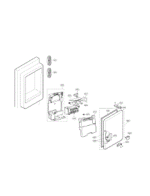Icemaker And Ice Bin Parts parts for Lg Bottom-Mount Refrigerator LFXC24726D/01 from AppliancePartsPros.com