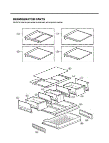 Refrigerator Parts parts for Lg Bottom-Mount Refrigerator LFXC24726M/00 from AppliancePartsPros.com