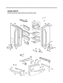 Door Parts parts for Lg Bottom-Mount Refrigerator LFXC24726M/00 from AppliancePartsPros.com