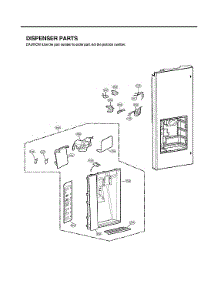 Dispenser Parts parts for Lg Bottom-Mount Refrigerator LFXC24726M/00 from AppliancePartsPros.com