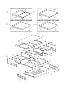Refrigerator Parts parts for Lg Bottom-Mount Refrigerator LFXC24726S/03 from AppliancePartsPros.com
