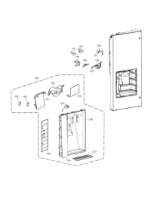 Dispenser Parts parts for Lg Bottom-Mount Refrigerator LFXC24726S/03 from AppliancePartsPros.com
