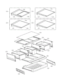 Refrigerator Parts parts for Lg Bottom-Mount Refrigerator LFXC24726S/04 from AppliancePartsPros.com