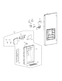Dispenser Parts parts for Lg Bottom-Mount Refrigerator LFXC24726S/04 from AppliancePartsPros.com