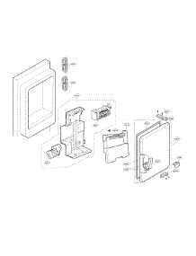 Icemaker And Ice Bin Parts parts for Lg Bottom-Mount Refrigerator LFXC24726S/04 from AppliancePartsPros.com