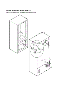 Valve & Water Tube Parts parts for Lg Bottom-Mount Refrigerator LFXC24796S/01 from AppliancePartsPros.com