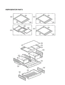 Refrigerator Parts parts for Lg Bottom-Mount Refrigerator LFXS24623D/01 from AppliancePartsPros.com