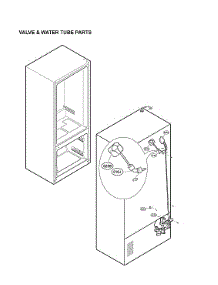 Valve & Water Tube Parts parts for Lg Bottom-Mount Refrigerator LFXS24623D/01 from AppliancePartsPros.com