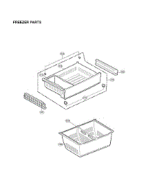 Freezer Parts parts for Lg Bottom-Mount Refrigerator LFXS24623S/02 from AppliancePartsPros.com