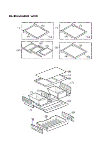 Refrigerator Parts parts for Lg Bottom-Mount Refrigerator LFXS24623S/02 from AppliancePartsPros.com