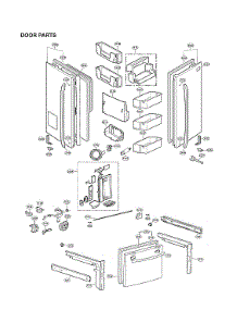 Door Parts parts for Lg Bottom-Mount Refrigerator LFXS24623S/02 from AppliancePartsPros.com