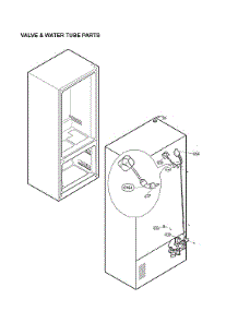 Valve & Water Tube Parts parts for Lg Bottom-Mount Refrigerator LFXS24623S/02 from AppliancePartsPros.com