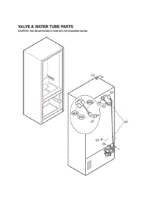 Valve & Water Tube Parts parts for Lg Bottom-Mount Refrigerator LFXS24626D/00 from AppliancePartsPros.com