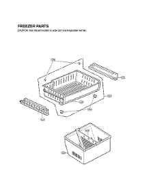 Freezer Parts parts for Lg Bottom-Mount Refrigerator LFXS24626S/00 from AppliancePartsPros.com