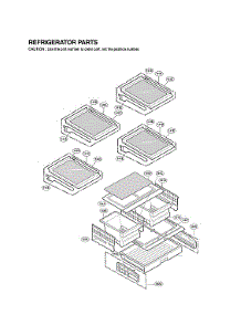 Refrigerator Parts parts for Lg Bottom-Mount Refrigerator LFXS24626S/00 from AppliancePartsPros.com
