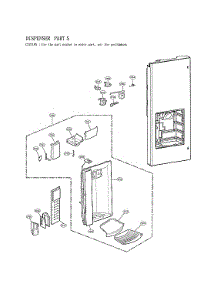 Dispenser Parts parts for Lg Bottom-Mount Refrigerator LFXS24626S/00 from AppliancePartsPros.com