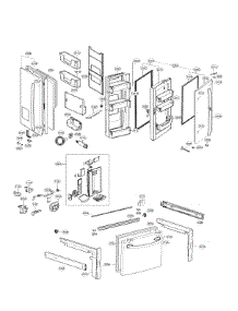 Door Parts parts for Lg Bottom-Mount Refrigerator LFXS24663S/01 from AppliancePartsPros.com