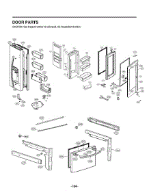 Door Parts parts for Lg Bottom-Mount Refrigerator LFXS26596D/01 from AppliancePartsPros.com