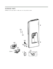 Dispenser Parts parts for Lg Bottom-Mount Refrigerator LFXS26596M/00 from AppliancePartsPros.com