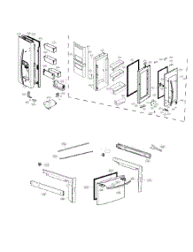 Door Parts parts for Lg Bottom-Mount Refrigerator LFXS26596S/00 from AppliancePartsPros.com