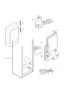 Icemaker & Ice Bin Parts parts for Lg Bottom-Mount Refrigerator LFXS26596S/00 from AppliancePartsPros.com