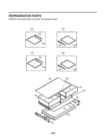 Refrigerator Parts parts for Lg Bottom-Mount Refrigerator LFXS26596S/01 from AppliancePartsPros.com